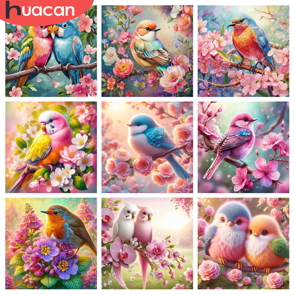 Resin Art Rose - HUACAN ダイヤモンドペインティング 鳥 花 動物 モザイク