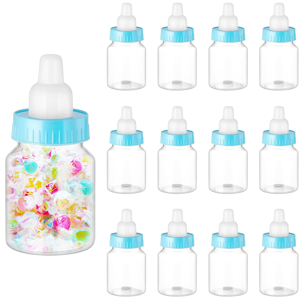 Resin Art Bottle - 12 個哺乳瓶ベビーシャワーの好意プラスチックキャンディボトルミニ哺乳瓶誕生日ベビーシャワーギフト装飾
