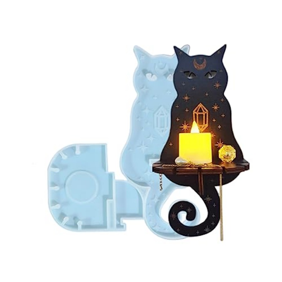 Resin Art And Decor - 樹脂型シリコン、壁掛けキャンドルホルダー作成用シリコン型、DIY樹脂アートクラフトギフト用エポキシ型、家の装飾用