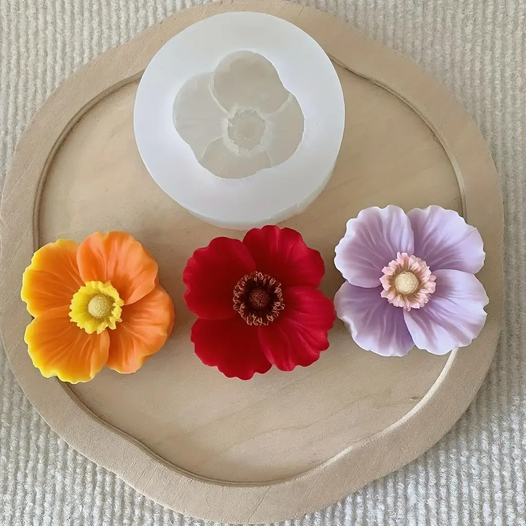 Resin Art Furniture - 花の形をしたシリコンキャンドル型、石鹸、粘土、樹脂工芸品、家の装飾、さまざまなホリデーギフトの作成に使用できます。