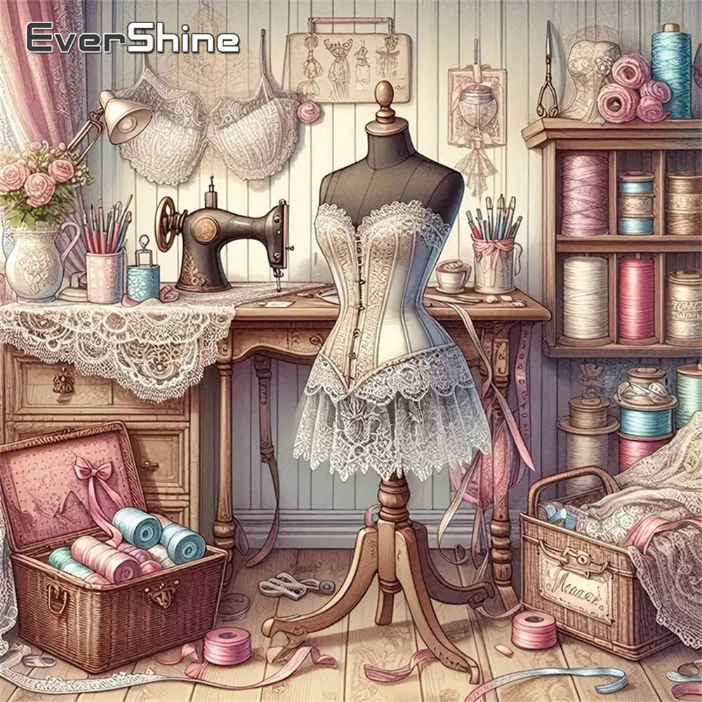 Resin Art Machine - Evershine ダイヤモンド塗装犬動物漫画フル平方ラウンドダイヤモンドモザイク浴室 DIY 工芸品キット家の装飾