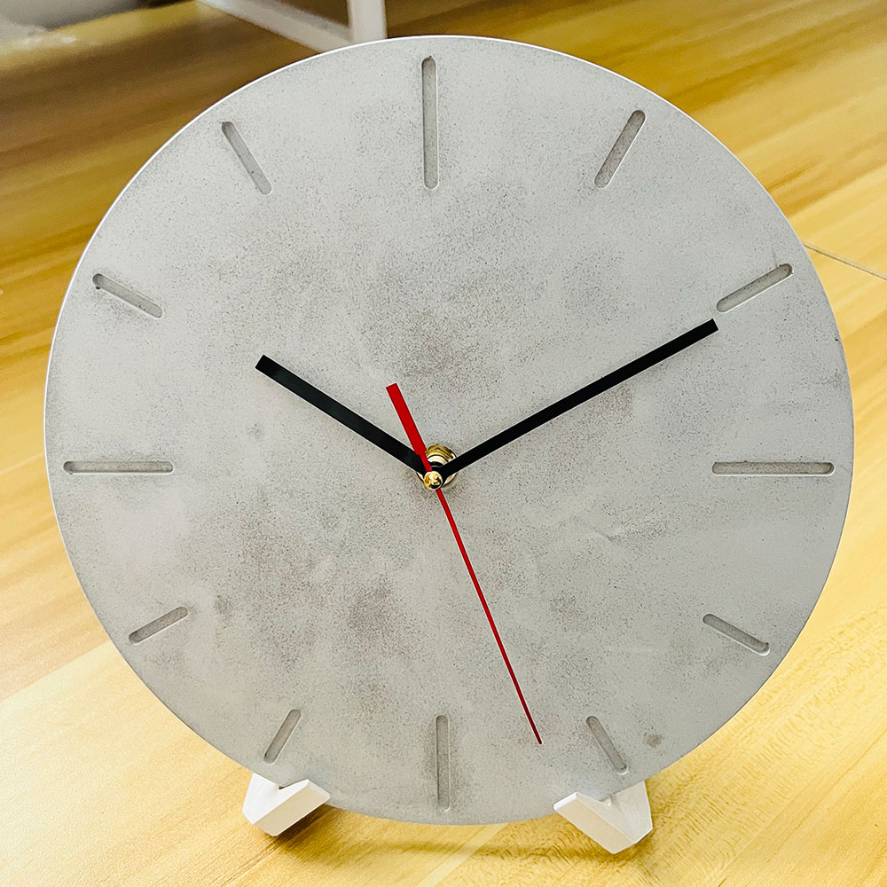 Resin Art Clock - 時計ダイヤルスタンド金型 DIY 携帯電話スタンドタブレット PC サポートスタンドセメントエポキシ樹脂シリコーン金型名刺ホルダー