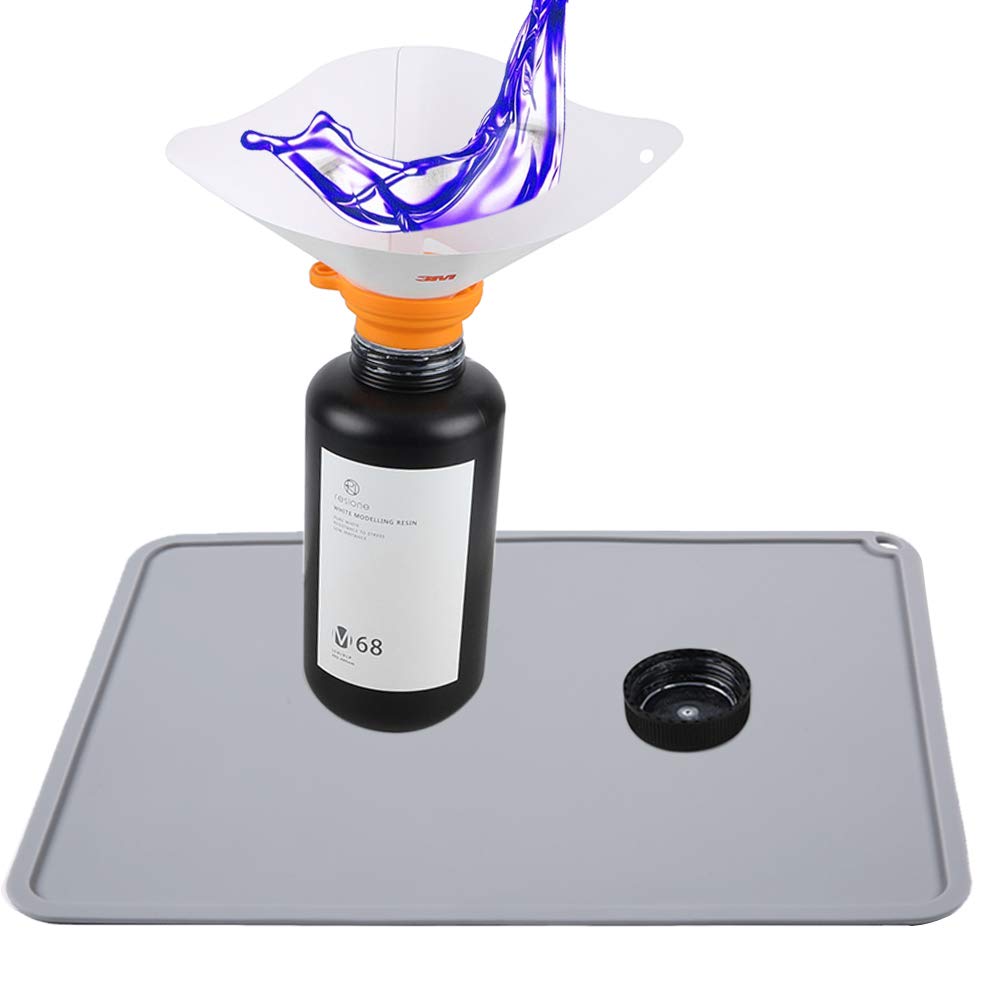 Resin Art Machine - シリコンスラップマット 410 X 310mm クリーンアップまたは樹脂転写用、作業面を保護する、フォトンS DLP
