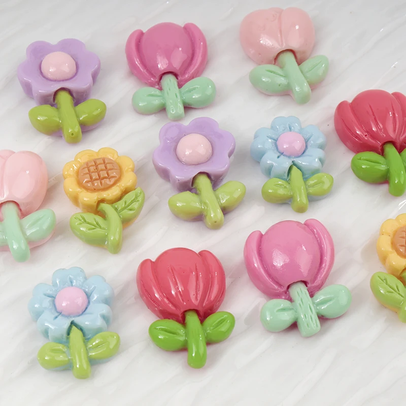 Resin Art Workshop - 20/100 個ミニフラワーネイルアート DIY 樹脂クラフト樹脂パッチアクセサリーヘアピン手作り材料売春スクラップブック装飾