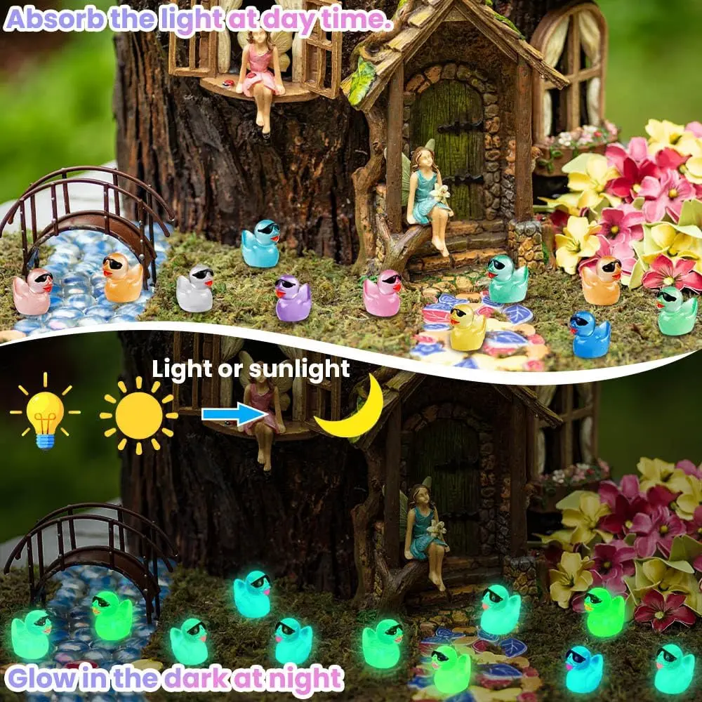 200/100 発光ミニグリッターアヒルメガネミニチュアアヒ - Resin Art Glitter のレビューと価格