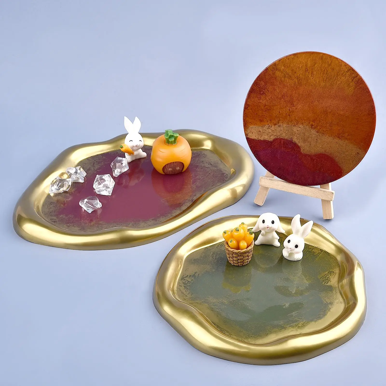 50 グラム/ボトルメタリックグリッターパウダーゴールドシル - Resin Art Glitter のレビューと価格