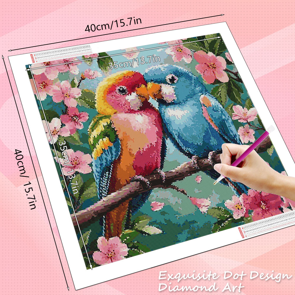 HUACAN ダイヤモンドペインティング 鳥 花 動物 モザ - Resin Art Rose のレビューと価格