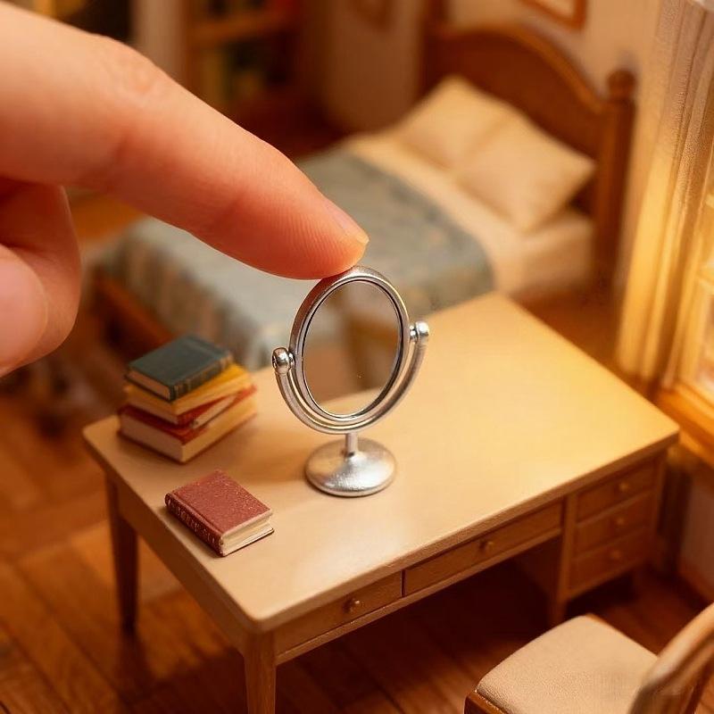 1 個ミニチュアレトロミラードレッシングテーブルシーンモデル - Resin Art Furniture のレビューと価格