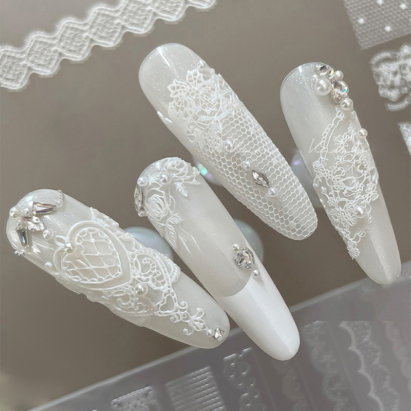 1pc レース 3D シリコーンネイルモールドシリコーンロー - Resin Art Rose のレビューと価格