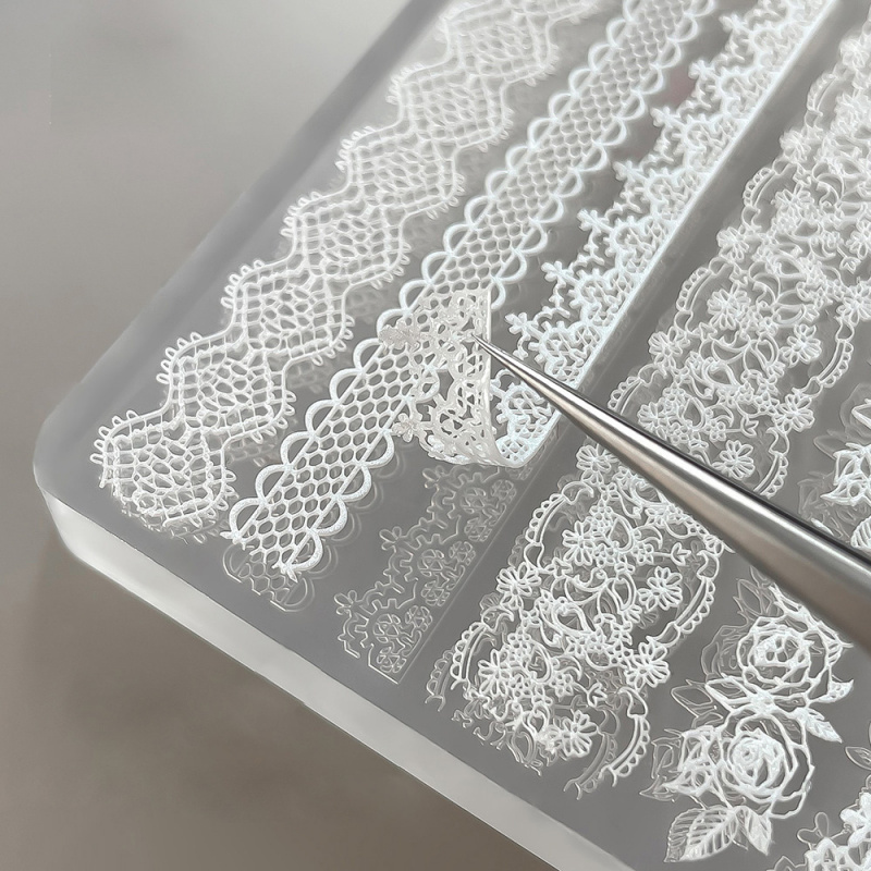 1pc レース 3D シリコーンネイルモールドシリコーンロー - Resin Art Rose のレビューと価格