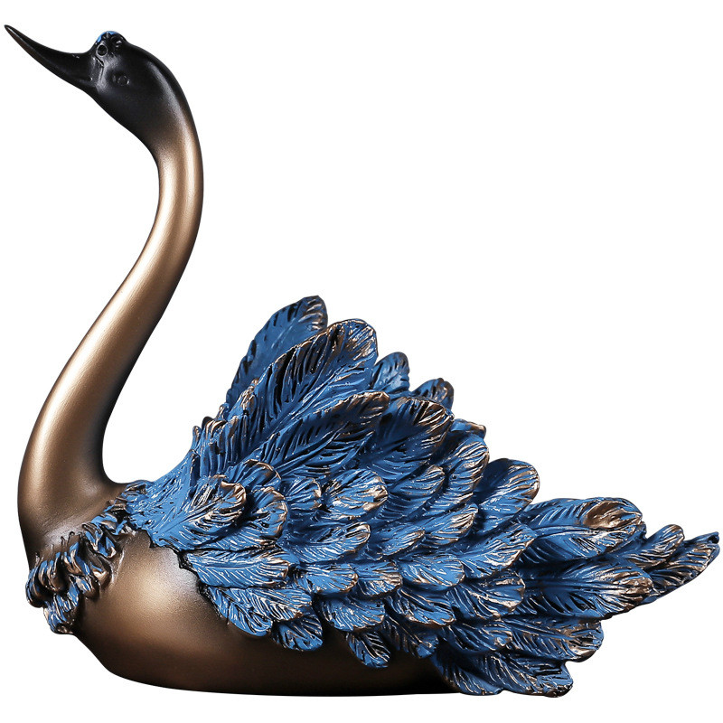 白鳥の像,家の装飾アクセサリー,モダンな彫刻,友達や恋人のた - Resin Art Wedding Gift のレビューと価格