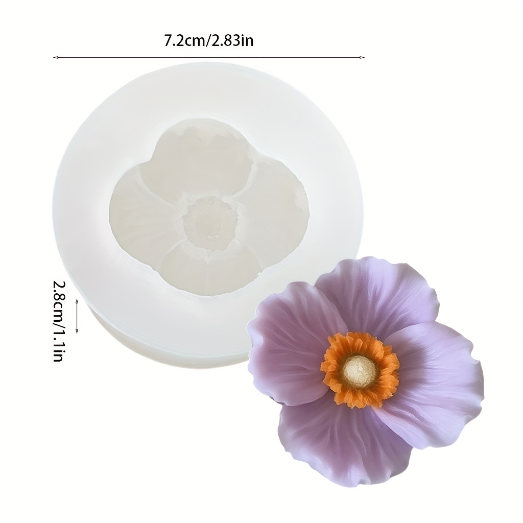 花の形をしたシリコンキャンドル型、石鹸、粘土、樹脂工芸品、家 - Resin Art Furniture のレビューと価格