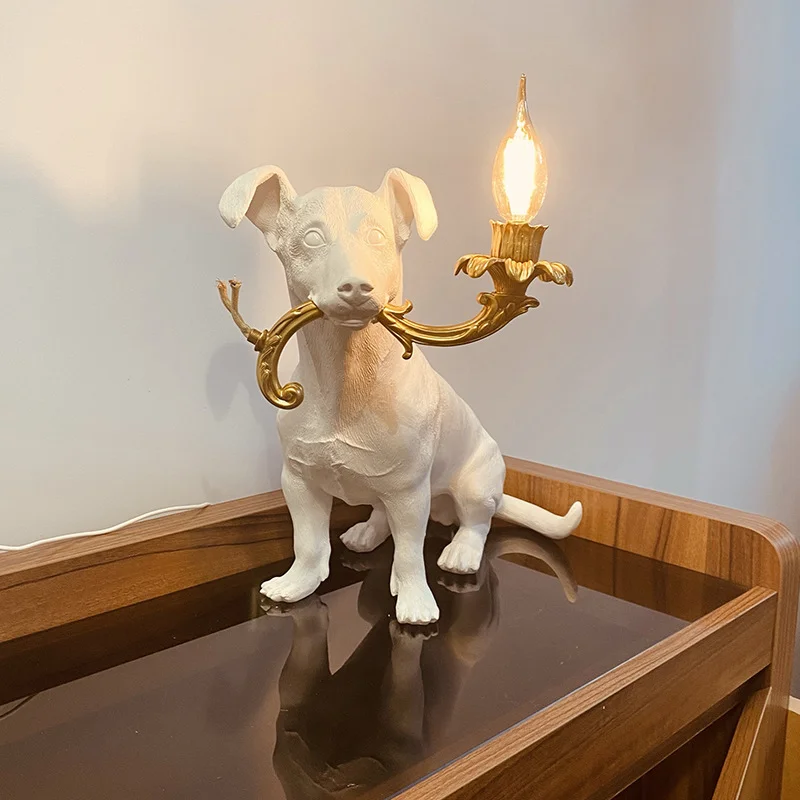2026年樹脂製犬型テーブルライト、ジョビーテーブルランプ、 - Resin Art On Floor のレビューと価格