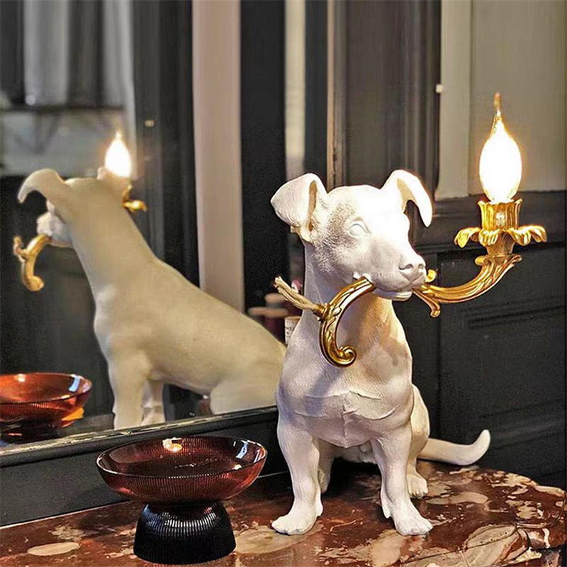 2026年樹脂製犬型テーブルライト、ジョビーテーブルランプ、 - Resin Art On Floor のレビューと価格
