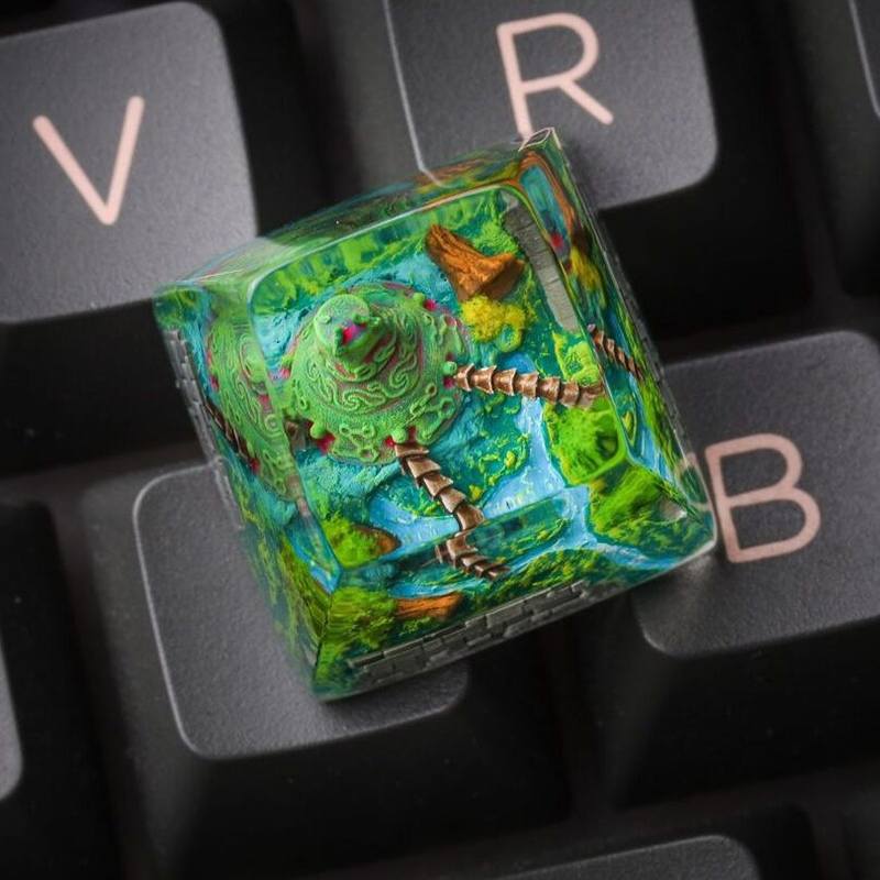オーガニズムレジンキーキャップ クリエイティブアート キーボ - Resin Art And Decor のレビューと価格