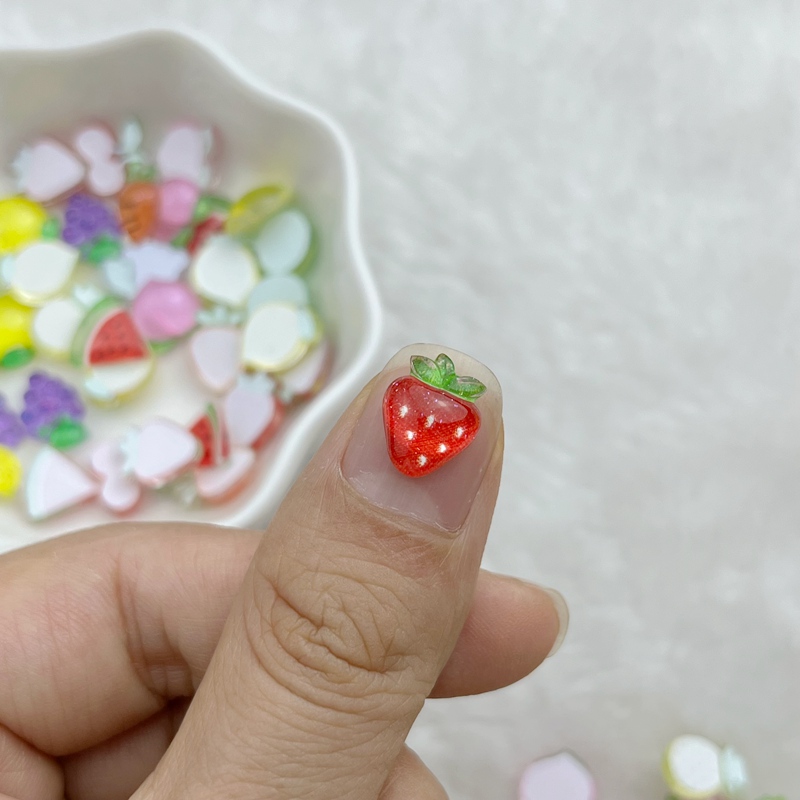 50 個樹脂カラフルなグリッターアップルブドウチェリー大根フ - Resin Art Glitter のレビューと価格