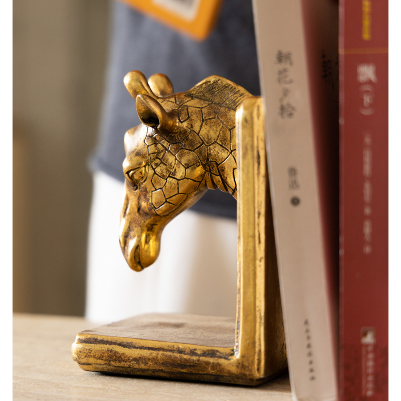金色の動物樹脂工芸品 キリン アートブック ファイルブックケ - Resin Art Book のレビューと価格