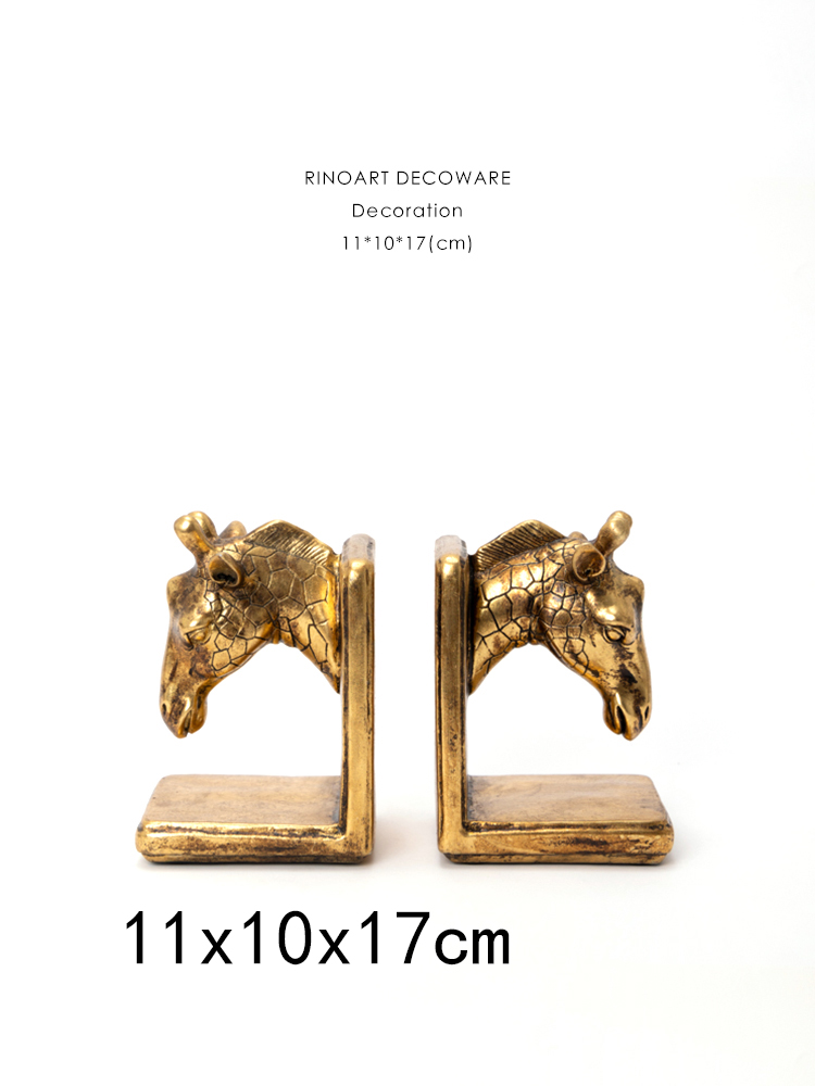 金色の動物樹脂工芸品 キリン アートブック ファイルブックケ - Resin Art Book のレビューと価格