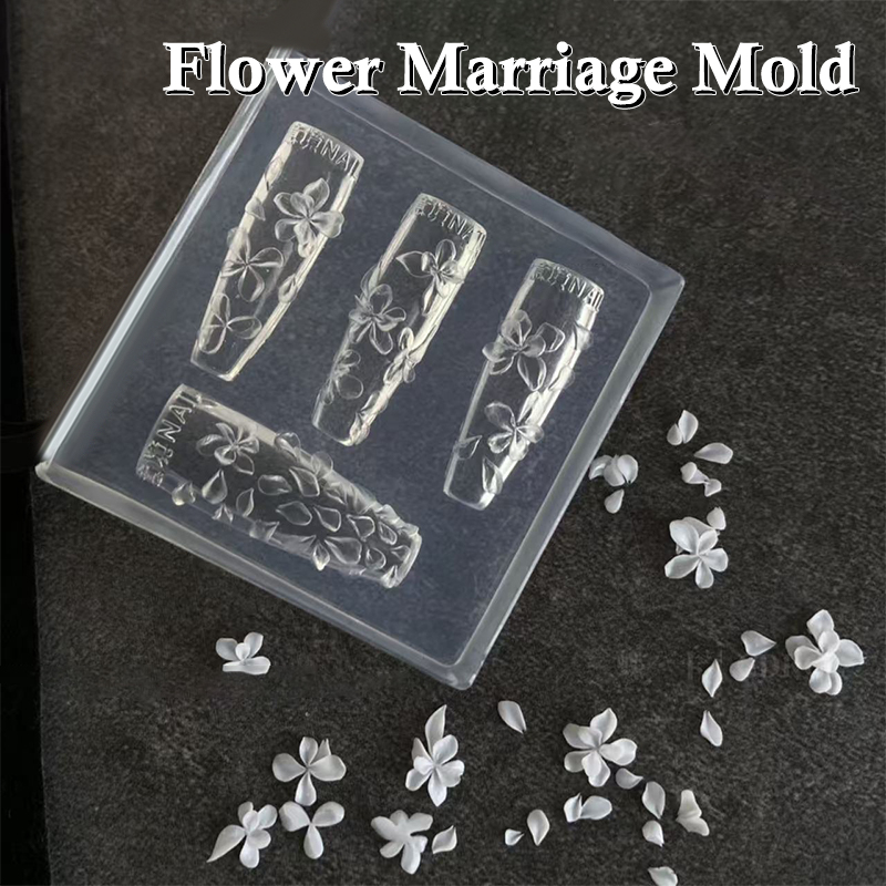 **1PC 3D 花ネイルモールド DIY シリコーンネイル - Resin Art Template のレビューと価格