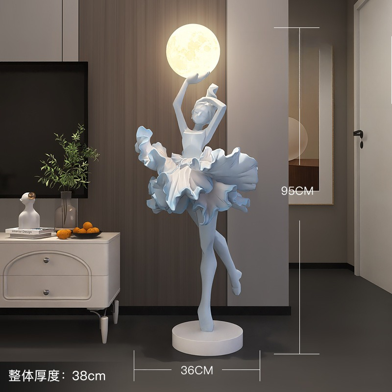 ガールアートオーナメント イタリア製抽象彫刻フロアランプ バ - Resin Art On Floor のレビューと価格