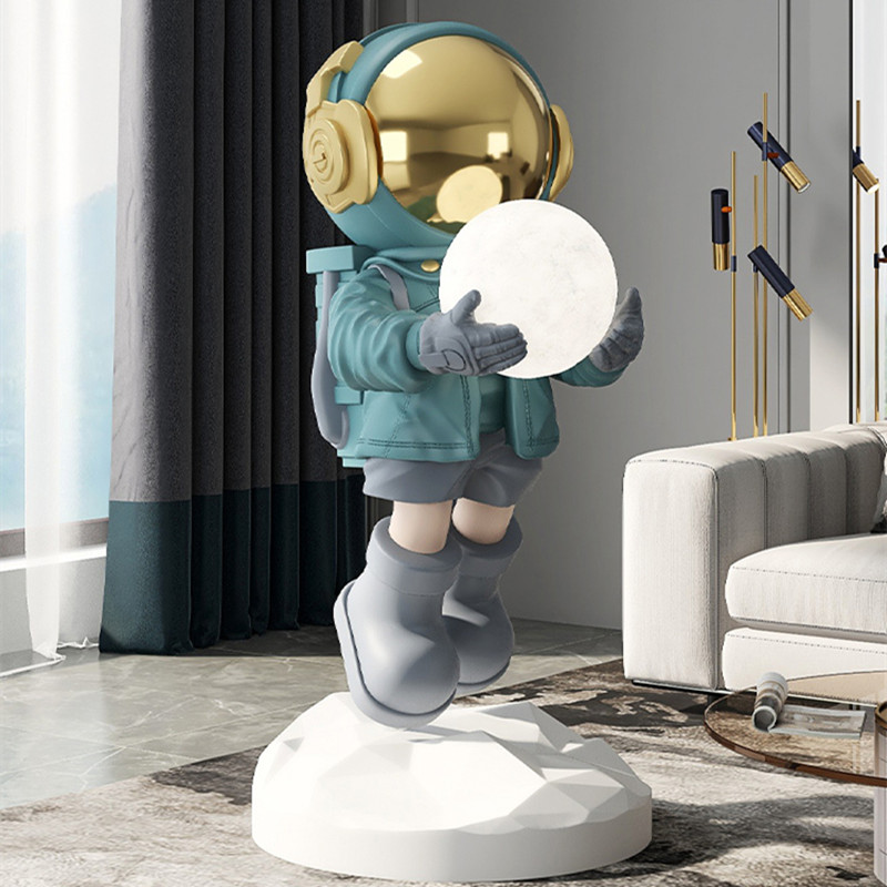 樹脂製フロアランプ,宇宙飛行士の像,クリエイティブなフロアラ - Resin Art On Floor のレビューと価格