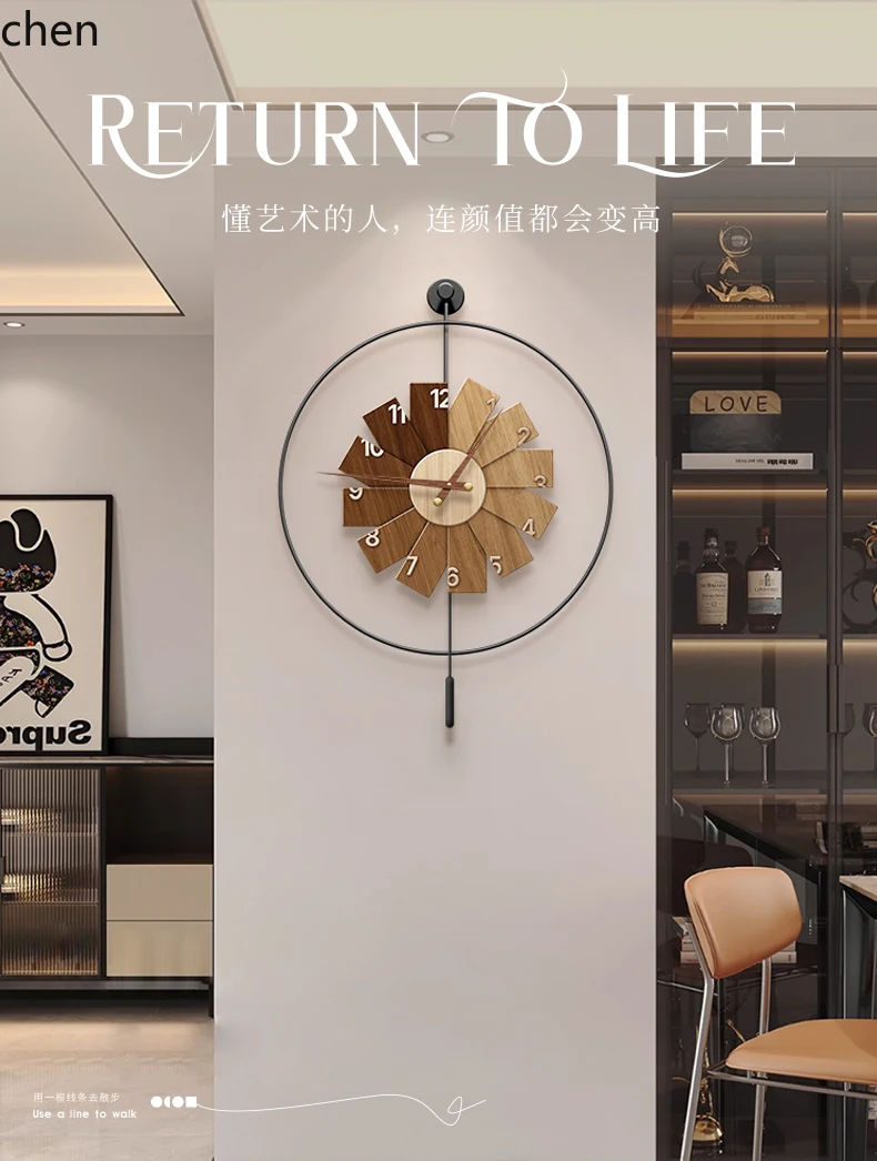 L15- モダンミニマリスト時計レストラン高級アートリビング - Resin Art Clock のレビューと価格