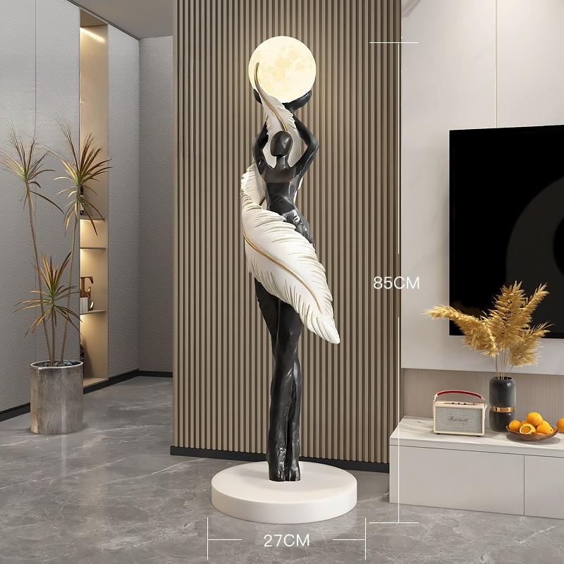 大型エントランスフロアランプギフト抽象アートリビングルーム装 - Resin Art On Floor のレビューと価格