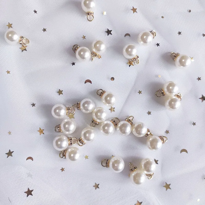30 個ラウンドパールダイヤモンドペンダントゴールドシルバー - Resin Art Wedding Gift のレビューと価格