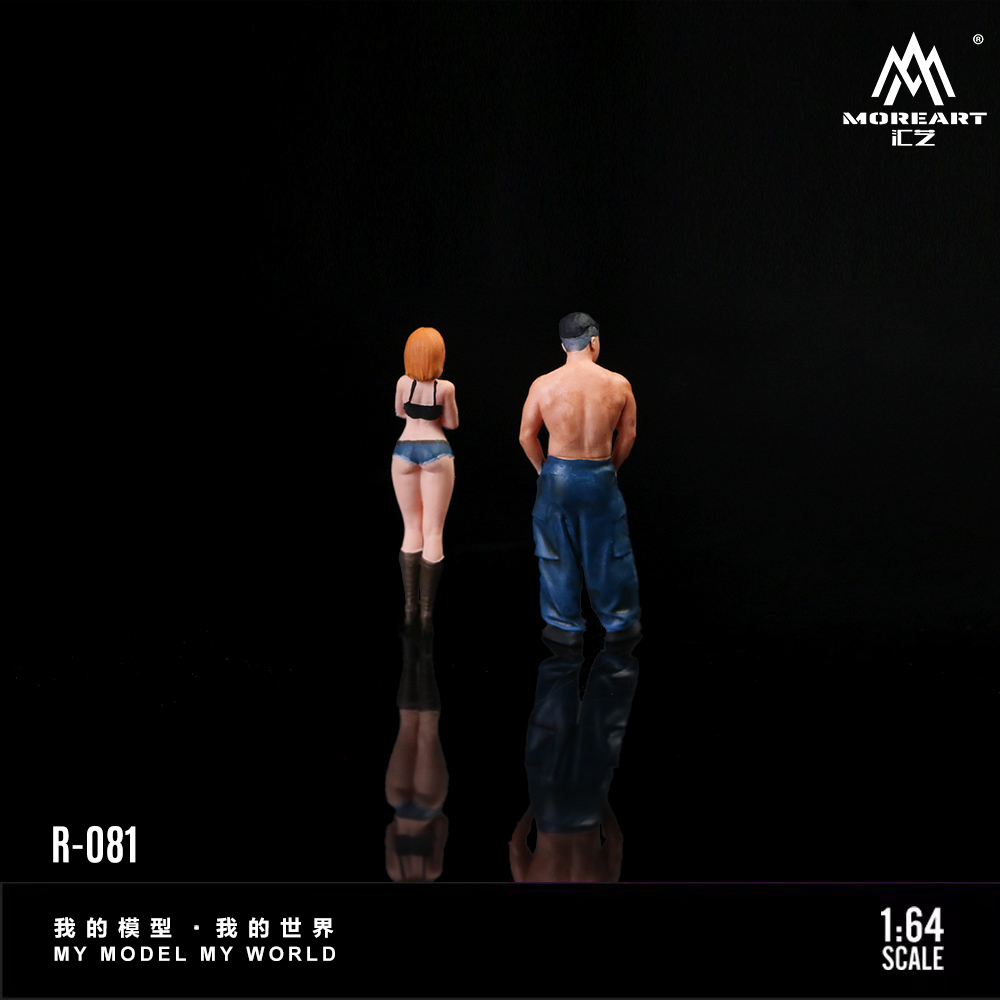 More Art 1:64 フィットネス男性と女性の樹脂製人 - Resin Art And Decor のレビューと価格