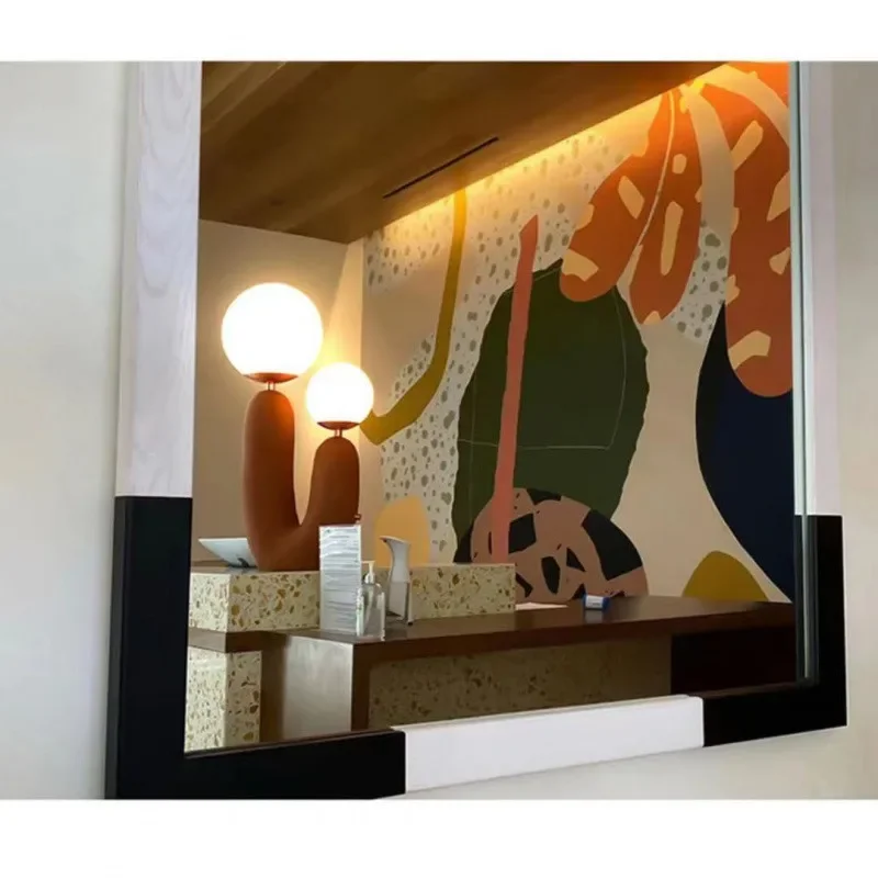 北欧風子供部屋寝室用ベッドサイドライト、クリエイティブなアー - Resin Art On Floor のレビューと価格
