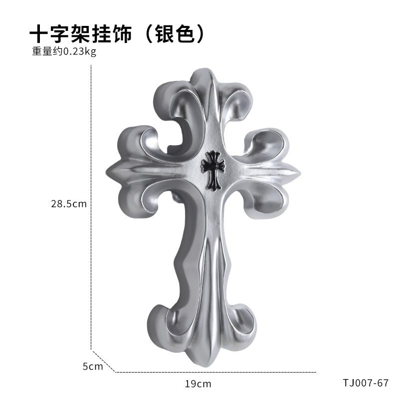レトロクロス壁飾りゴシックスタイル樹脂製十字架装飾品ヴィンテ - Resin Art Furniture のレビューと価格