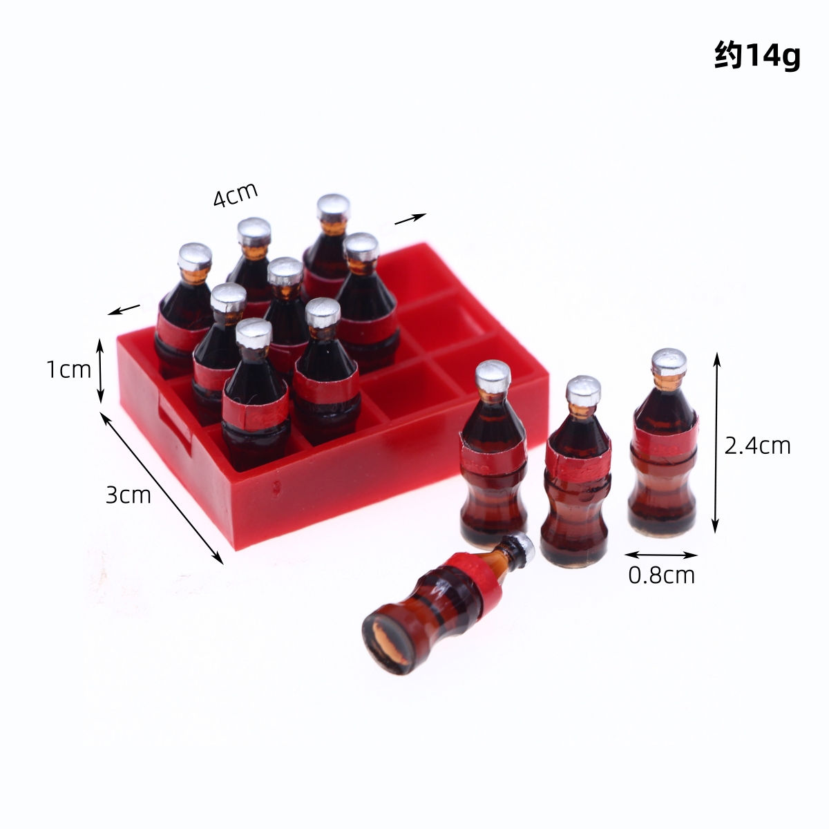 ミニコークのボトル,13個,ミニチュアコーカー,飲み物,コー - Resin Art Bottle のレビューと価格