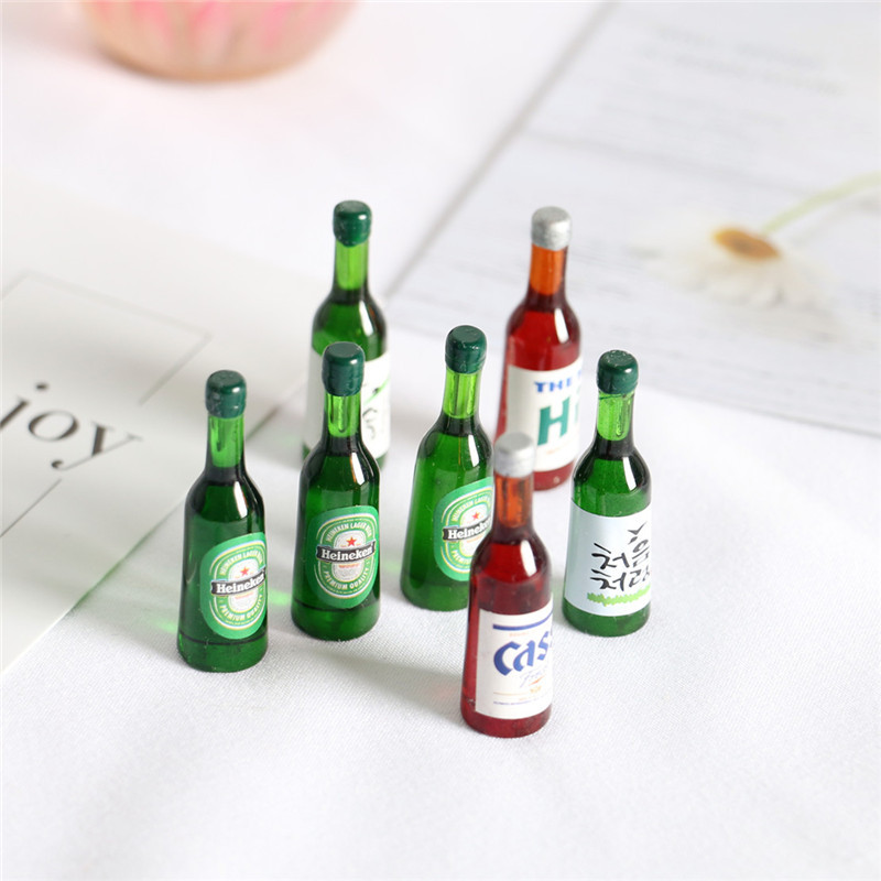 ドールハウス-ミニビールのボトル,クリエイティブな飲み物,韓 - Resin Art Bottle のレビューと価格