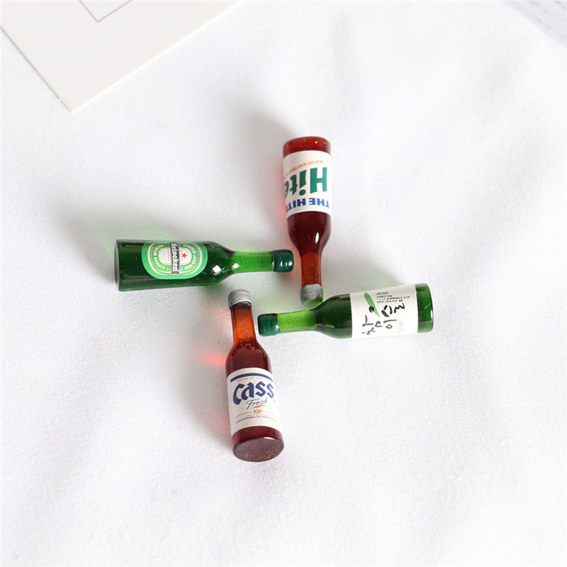ドールハウス-ミニビールのボトル,クリエイティブな飲み物,韓 - Resin Art Bottle のレビューと価格