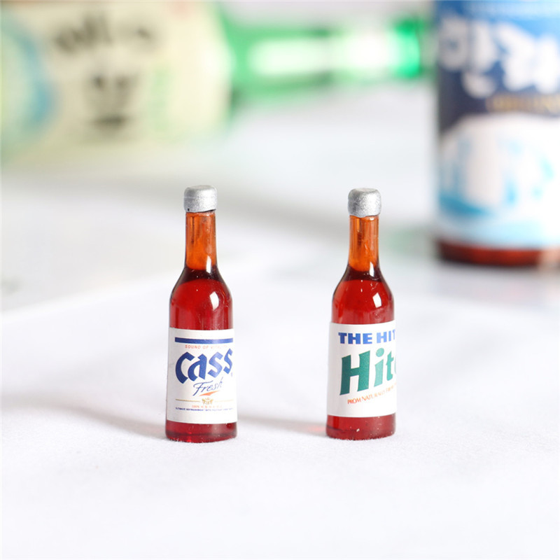 ドールハウス-ミニビールのボトル,クリエイティブな飲み物,韓 - Resin Art Bottle のレビューと価格