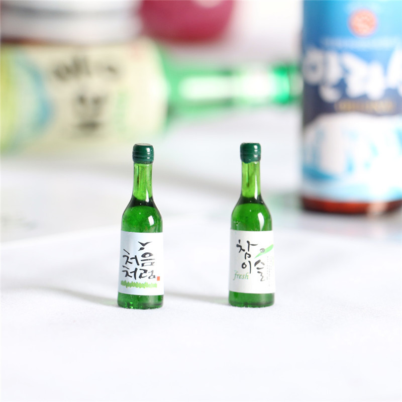 ドールハウス-ミニビールのボトル,クリエイティブな飲み物,韓 - Resin Art Bottle のレビューと価格