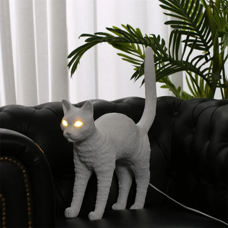 北欧の猫のテーブルランプ,寝室,ベッドサイド,オフィス,ダイ - Resin Art On Floor のレビューと価格