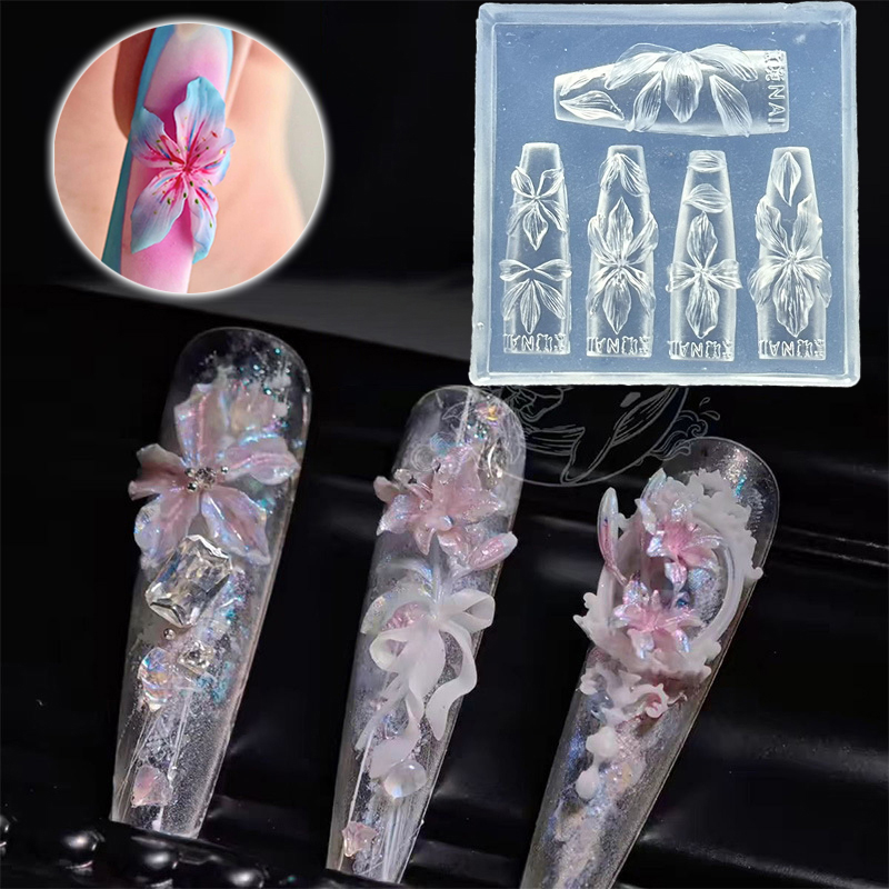 Z. 3D 花ネイルモールド DIY シリコーンネイルツール - Resin Art Template のレビューと価格