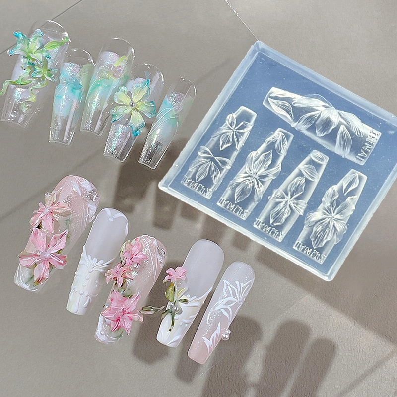 Z. 3D 花ネイルモールド DIY シリコーンネイルツール - Resin Art Template のレビューと価格