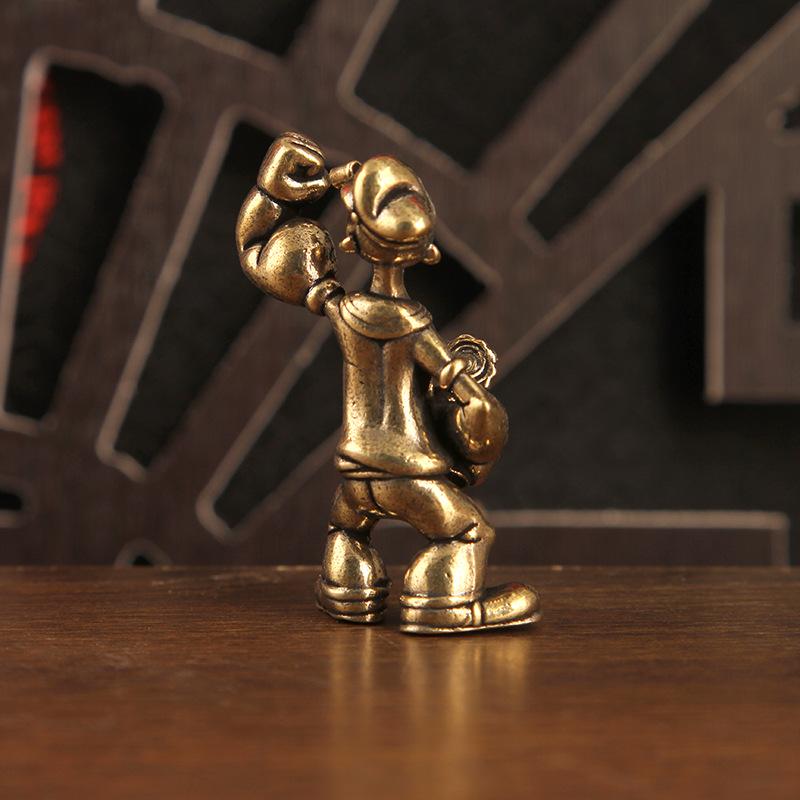 △   1/2 個ポパイセーラーマンフィギュア真鍮家の装飾オ - Resin Art Workshop のレビューと価格