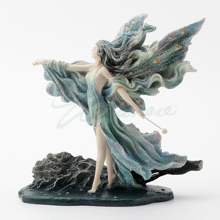 エーテルオーシャンウェーブウィングフェアリー彫刻夢のようなグ - Resin Art Wedding Gift のレビューと価格
