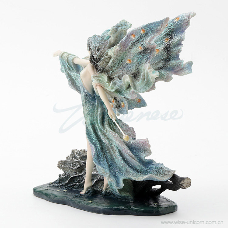 エーテルオーシャンウェーブウィングフェアリー彫刻夢のようなグ - Resin Art Wedding Gift のレビューと価格
