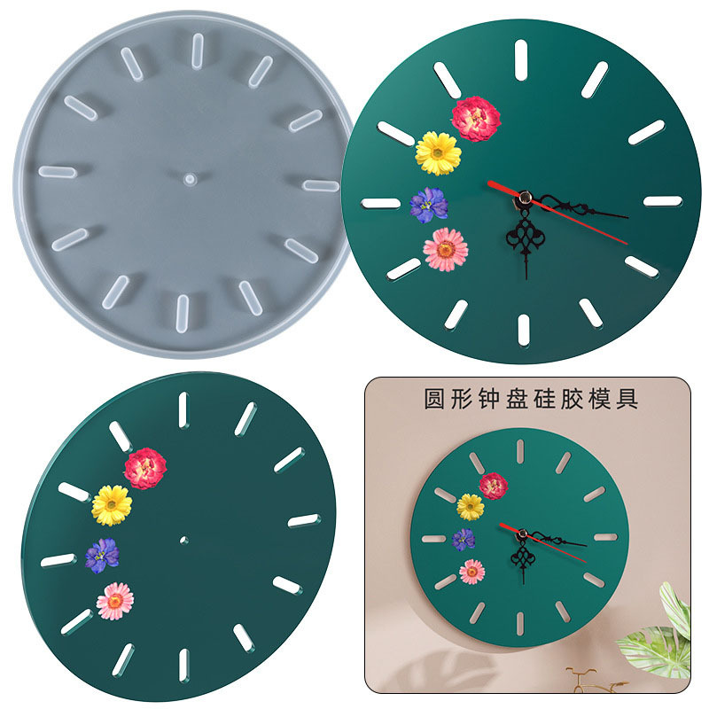 世界地図蓮の葉桜時計歯車壁掛け時計シリコンモールドエポキシ樹 - Resin Art Clock のレビューと価格