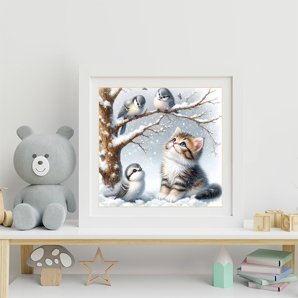 エバーシャイン猫ダイヤモンドモザイク動物DIY絵画ラインスト - Resin Art Workshop のレビューと価格