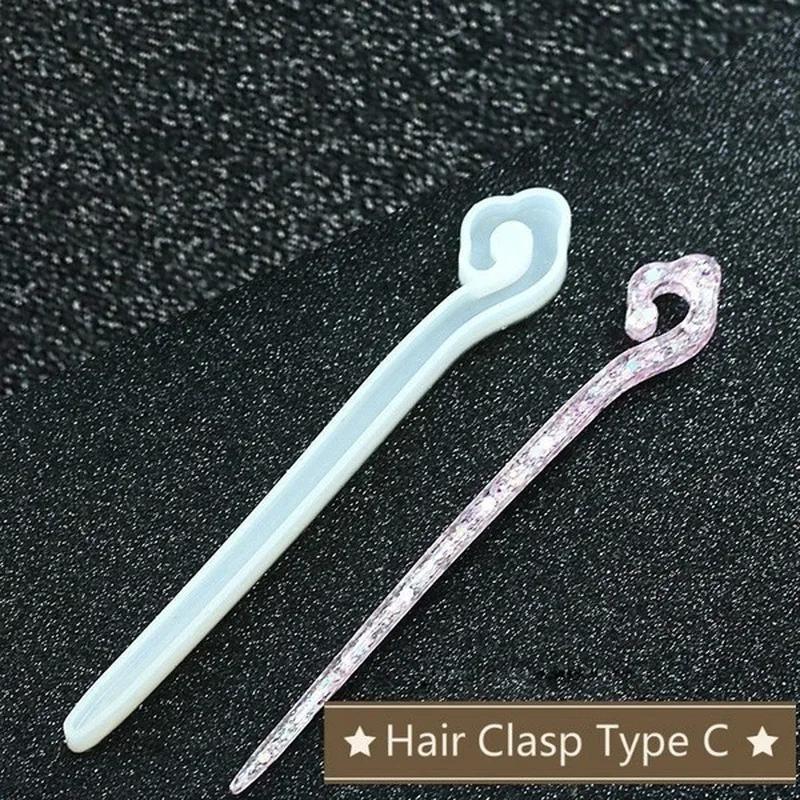 新しい透明ヘアピンシリコーン特殊金型樹脂 DIY ヘアジュエ - Resin Art Handmade のレビューと価格