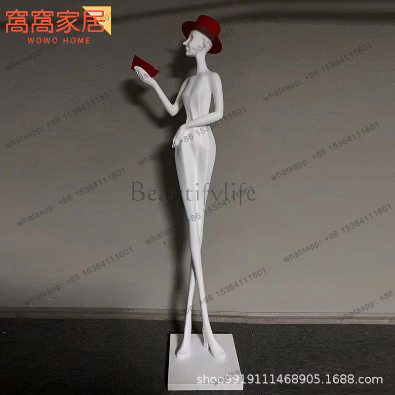 抽象芸術の読書する人型の置物、床置き樹脂彫刻装飾品 - Resin Art Book のレビューと価格