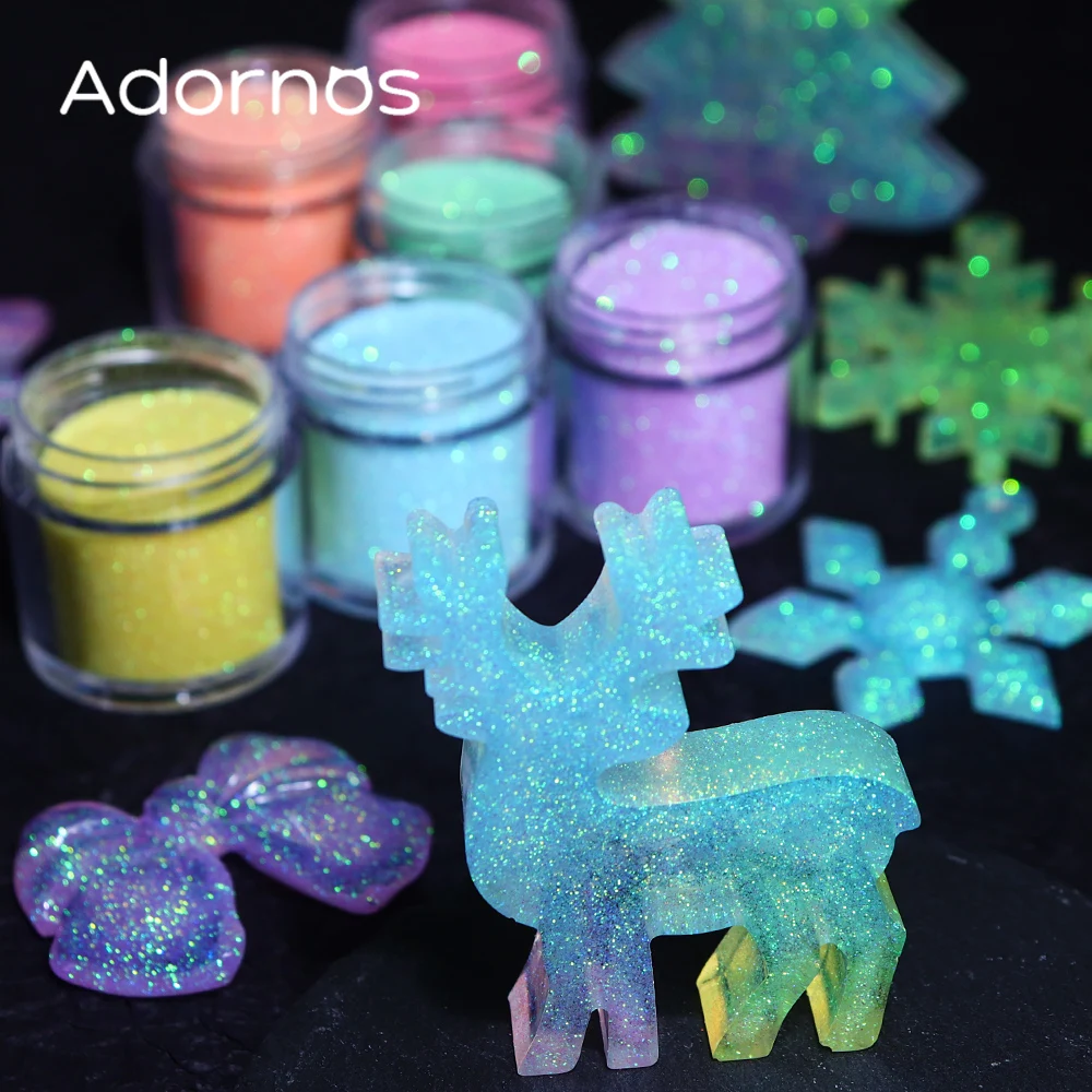 虹色グリッターシュガーパウダーエポキシ樹脂顔料着色剤染料樹脂 - Resin Art Glitter のレビューと価格