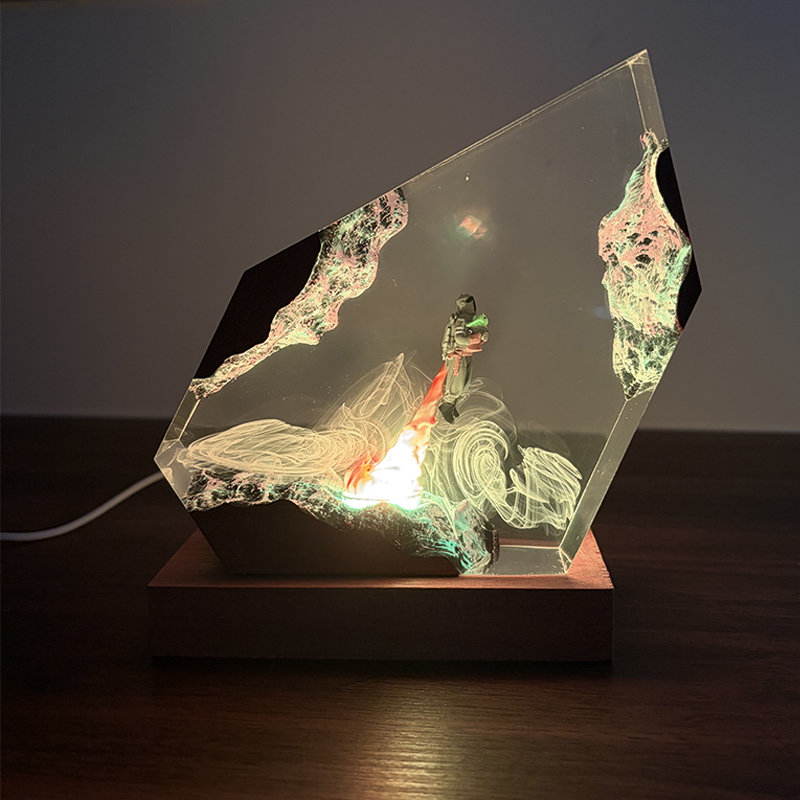 SFアニメフィギュア生物樹脂製テーブルライトクリエイティブア - Resin Art And Decor のレビューと価格