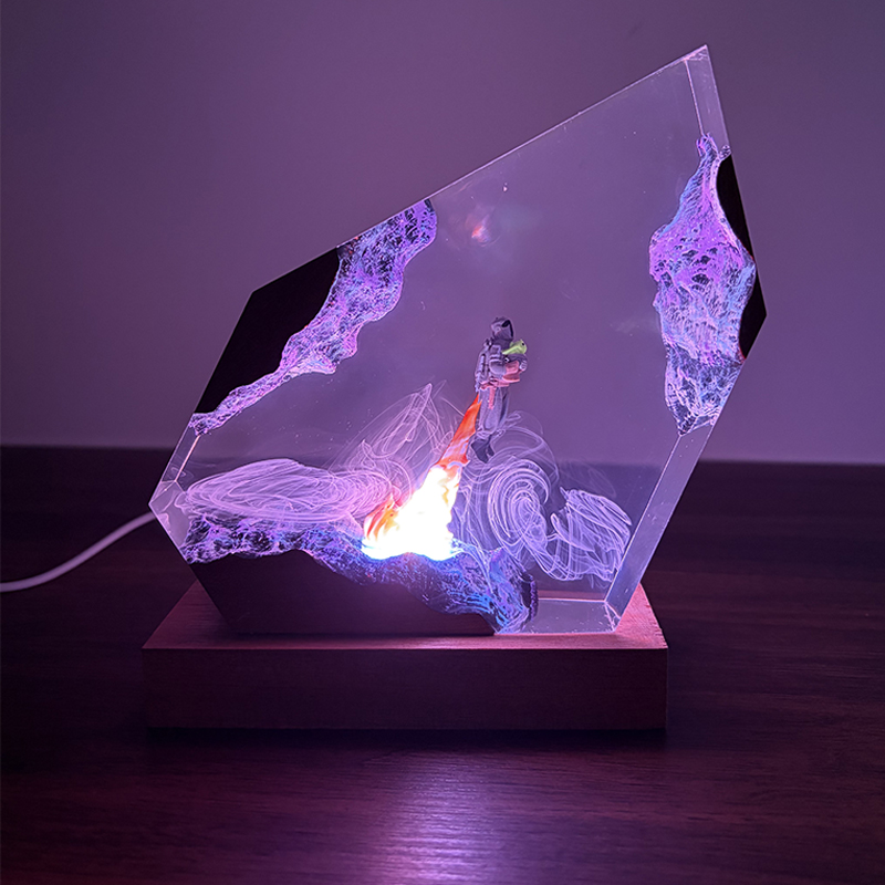 SFアニメフィギュア生物樹脂製テーブルライトクリエイティブア - Resin Art And Decor のレビューと価格