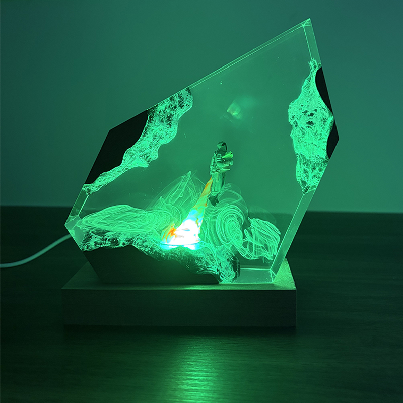 SFアニメフィギュア生物樹脂製テーブルライトクリエイティブア - Resin Art And Decor のレビューと価格